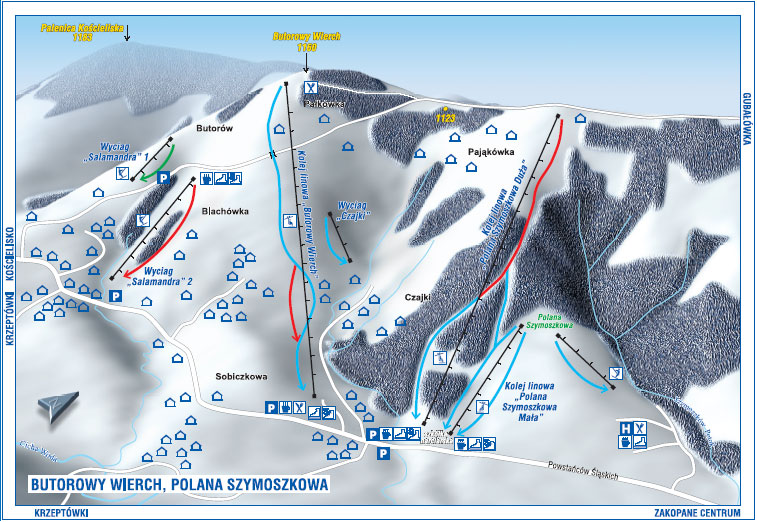 BUTOROWY WIERCH kolej Krzesełkowa gry Tatry zakopane wypoczynek w Polsce turystyka polska